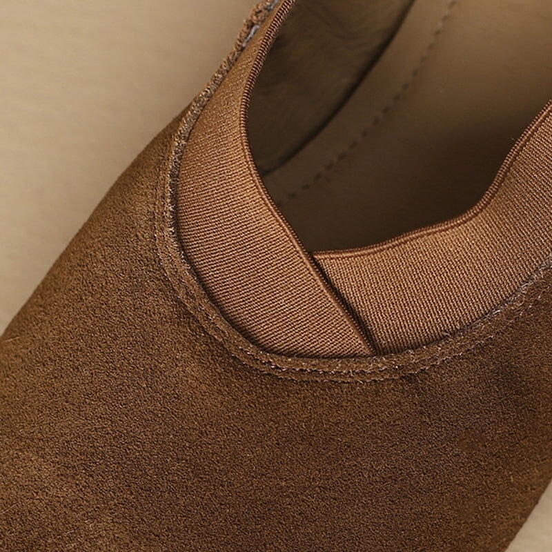 Square Toe Slip on Loafers Soft Flats Handmade Maxct