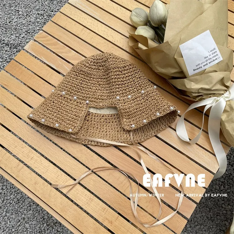 Maxct Straw Hat Women's Summer Thin Lace Fresh Style Hat