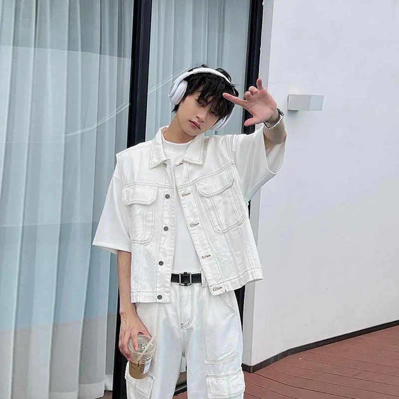 Maxct Sleeveless Denim Jacket & Jeans