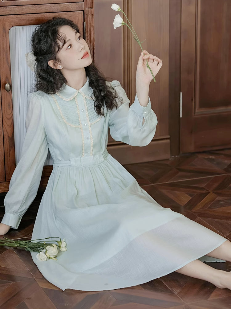 Sunday Tea Long Sleeve Midi Dress Maxct