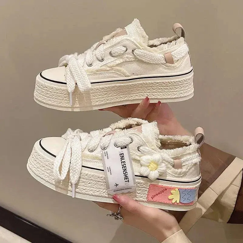 Trendy Platform Sneakers - Cute Sneakers for Teens Maxct