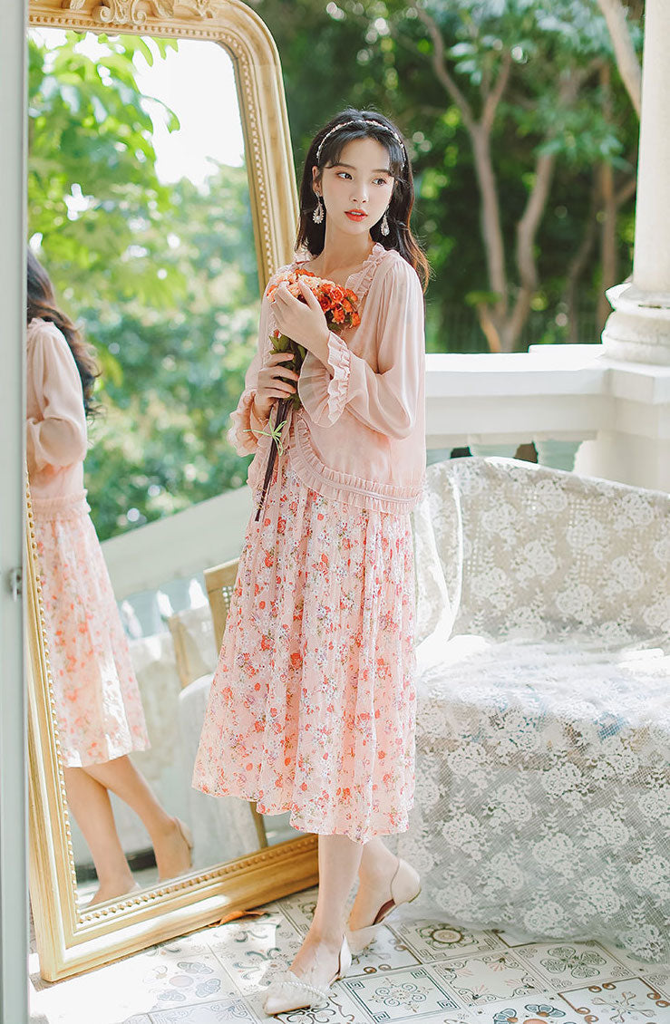 Tea Cup Floral Cami Dress Maxct