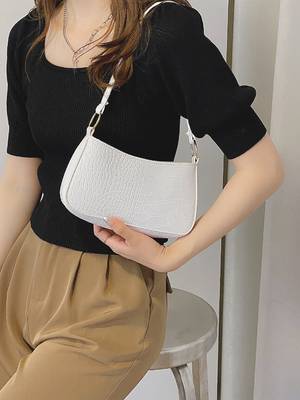 Bag For Love - Croc Embossed Square Bag - Women Maxct Bags