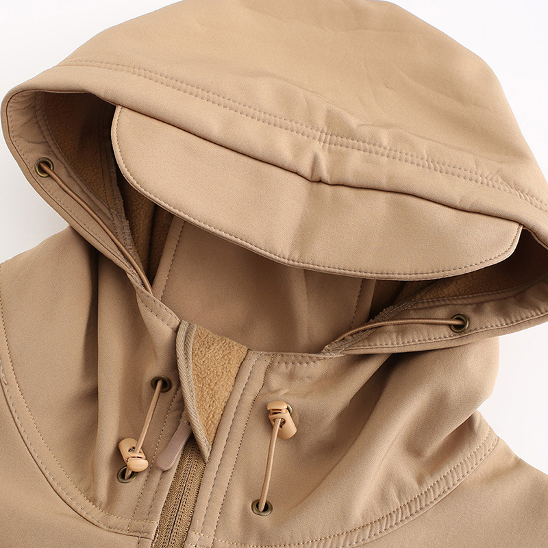 &Smart Heating Hooded Fleece-Lined Coat