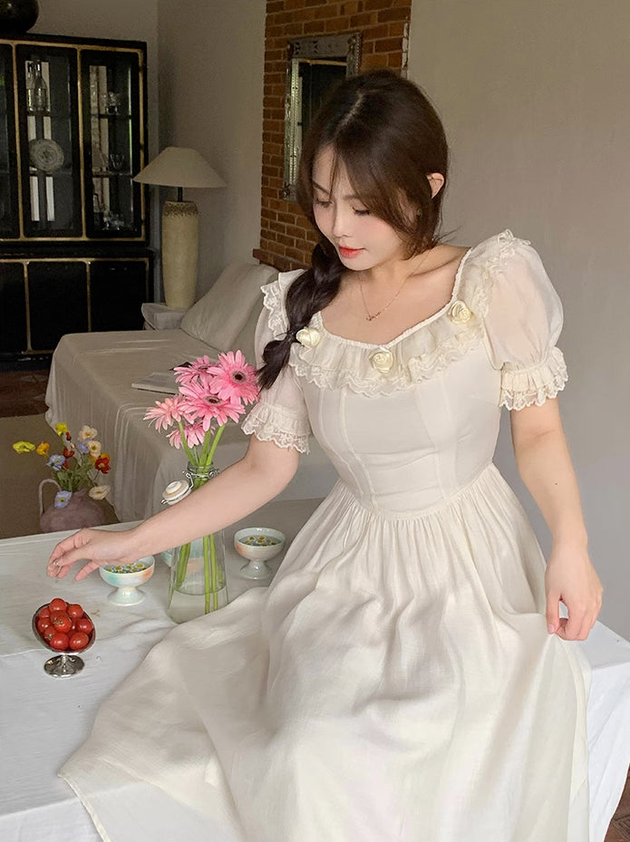 Blanc Rose Midi Dress Maxct