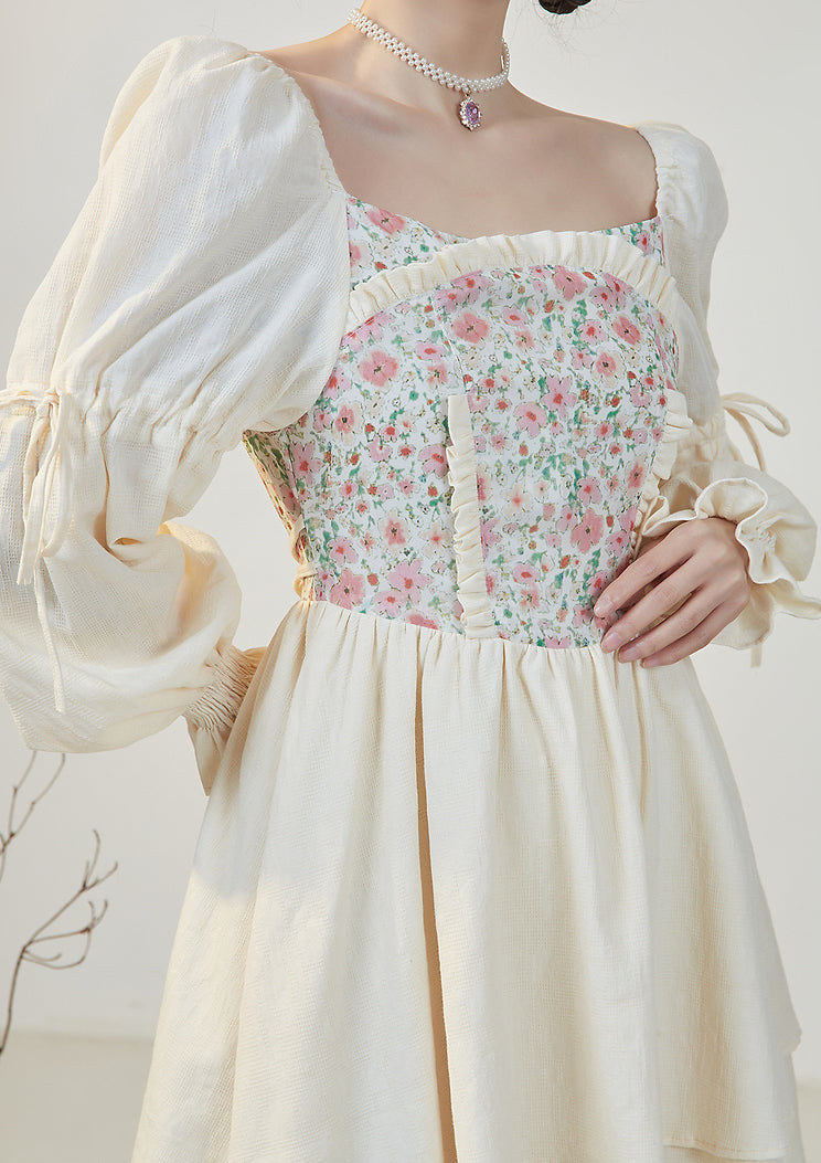 Florals In Bloom Ruffle Dress Maxct