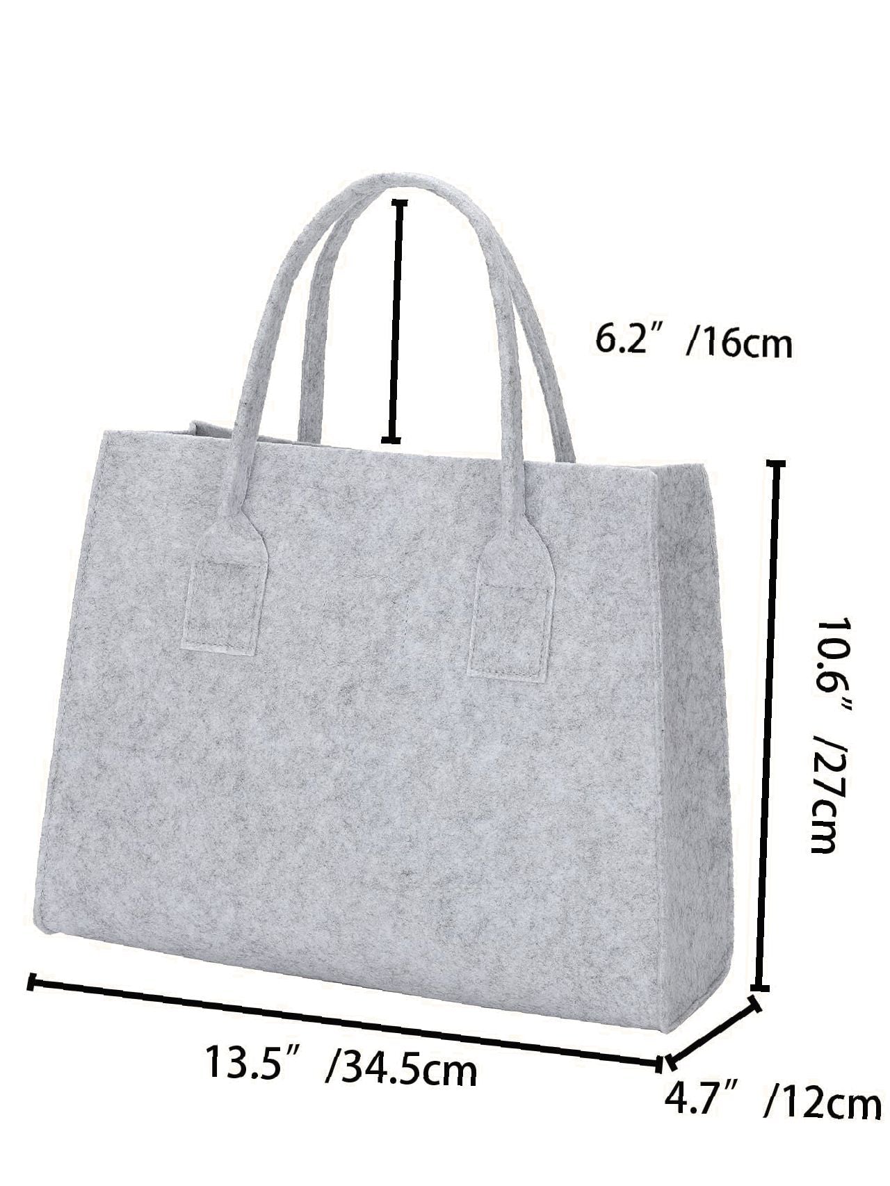 Maxct - Felt Vintage Design Top Handle Bag  - Women Tote Bags