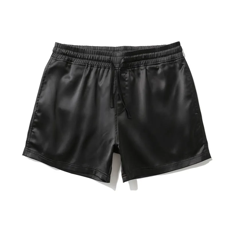 Maxct Solid Color Casual Beach Shorts