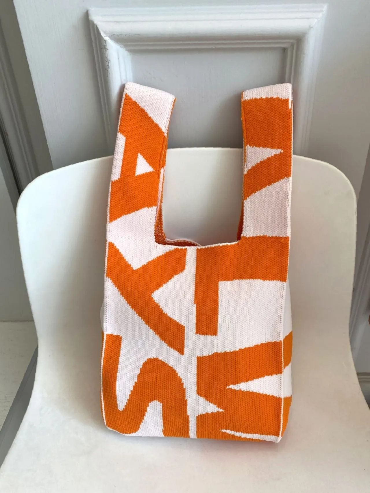 Bag For Love - Letter Graphic Crochet Bag  - Women Maxct Bags