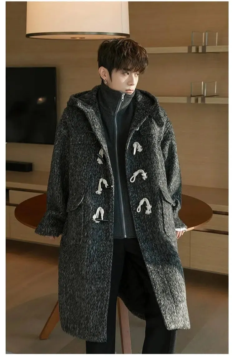 Maxct Two-piece Horn Button Woolen Coat