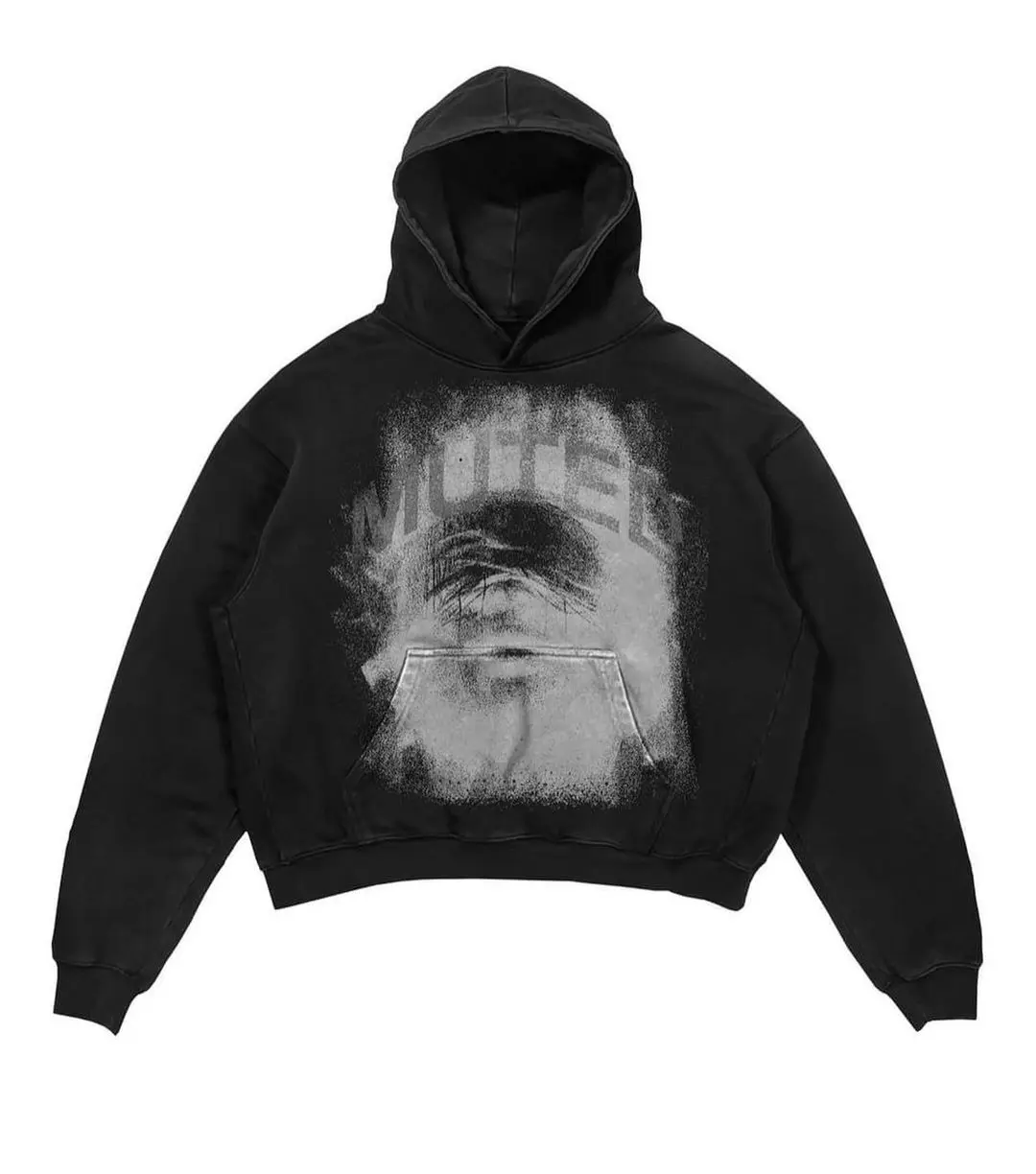 Maxct Y2k New Harajuku Hip-Hop Punk Letter Graphic Hooded Pullover Men Oversized Printed Sweatshirt Gothic top Street Wear Waichuan