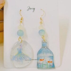 Goldfish Shrink Plastic Necklace Earrings