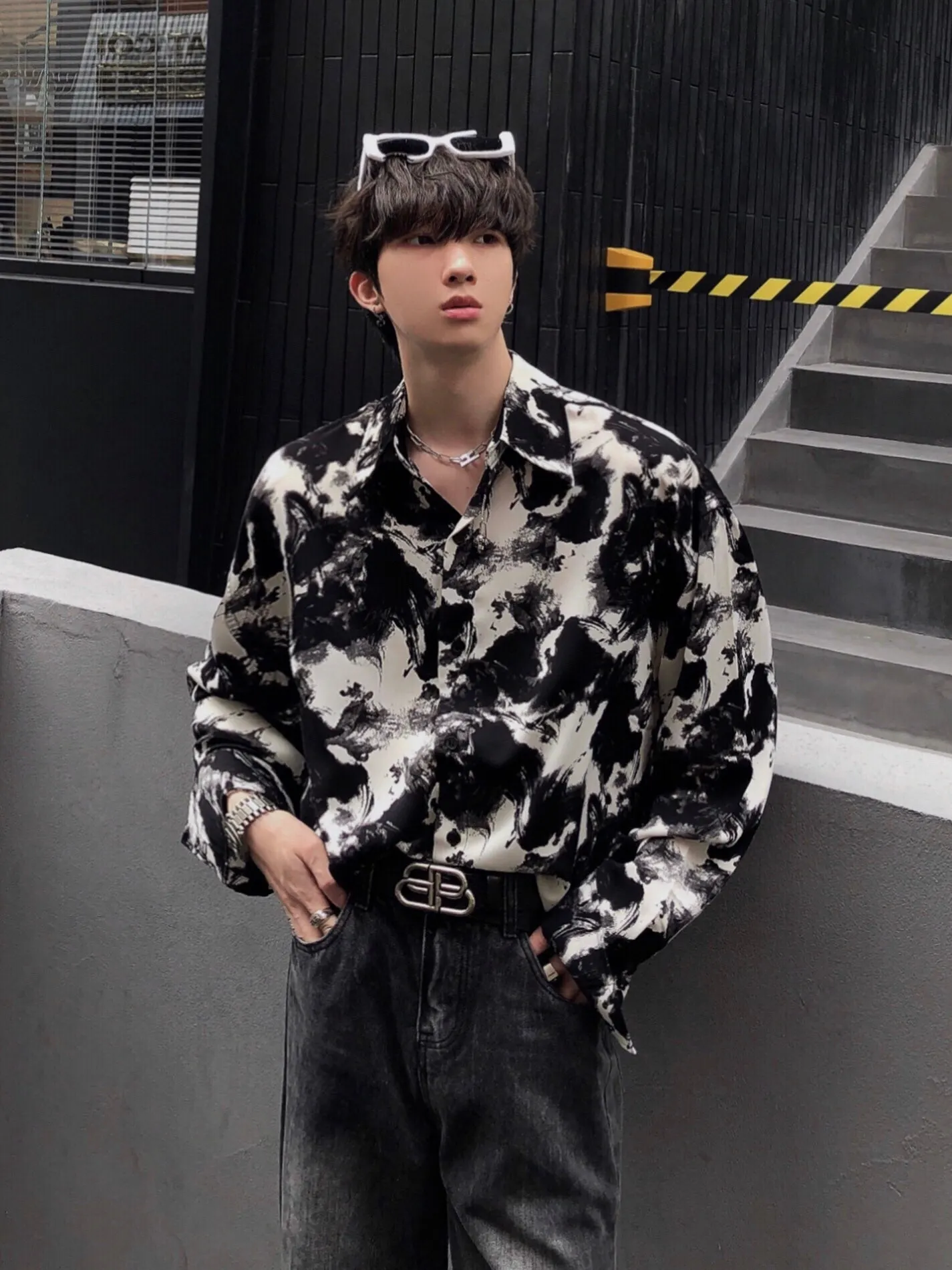 JM Ink Smudged Shirt Maxct