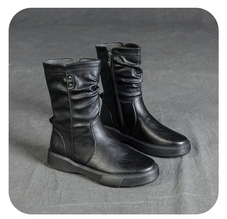 British Style Splicing Thick-Soled Martin Boots Maxct
