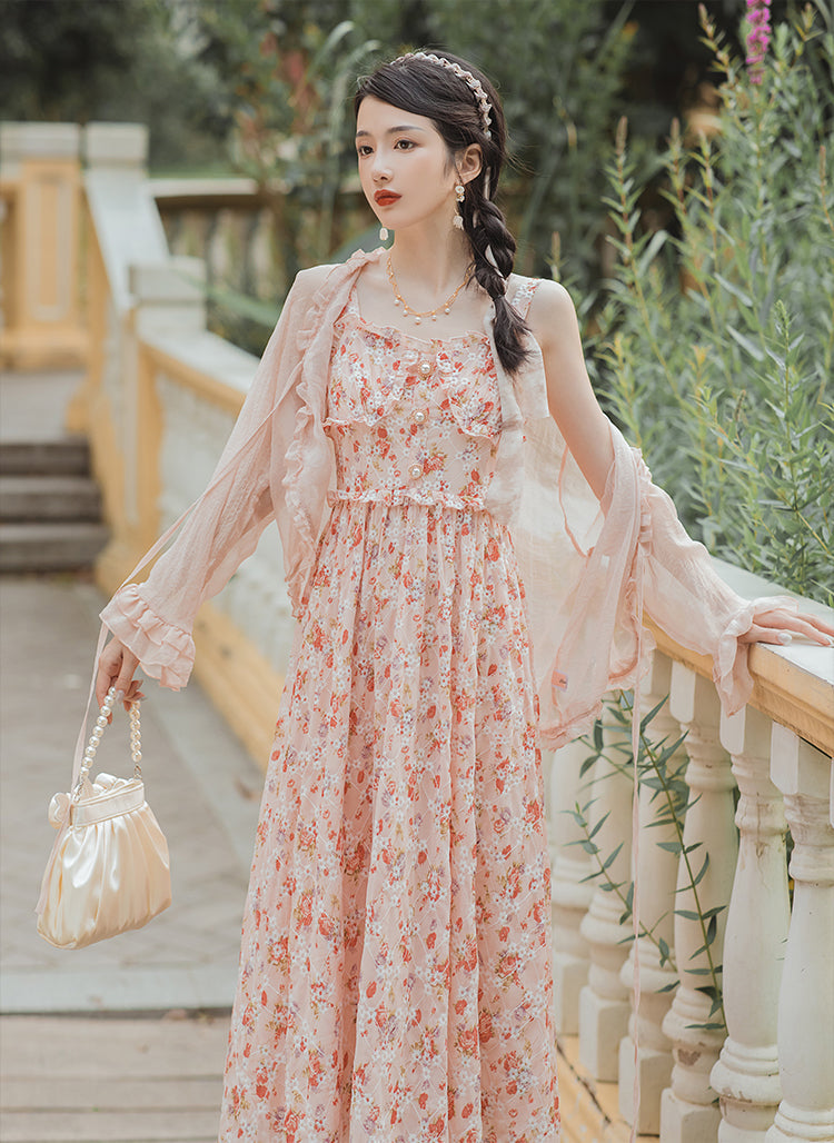 Tea Cup Floral Cami Dress Maxct