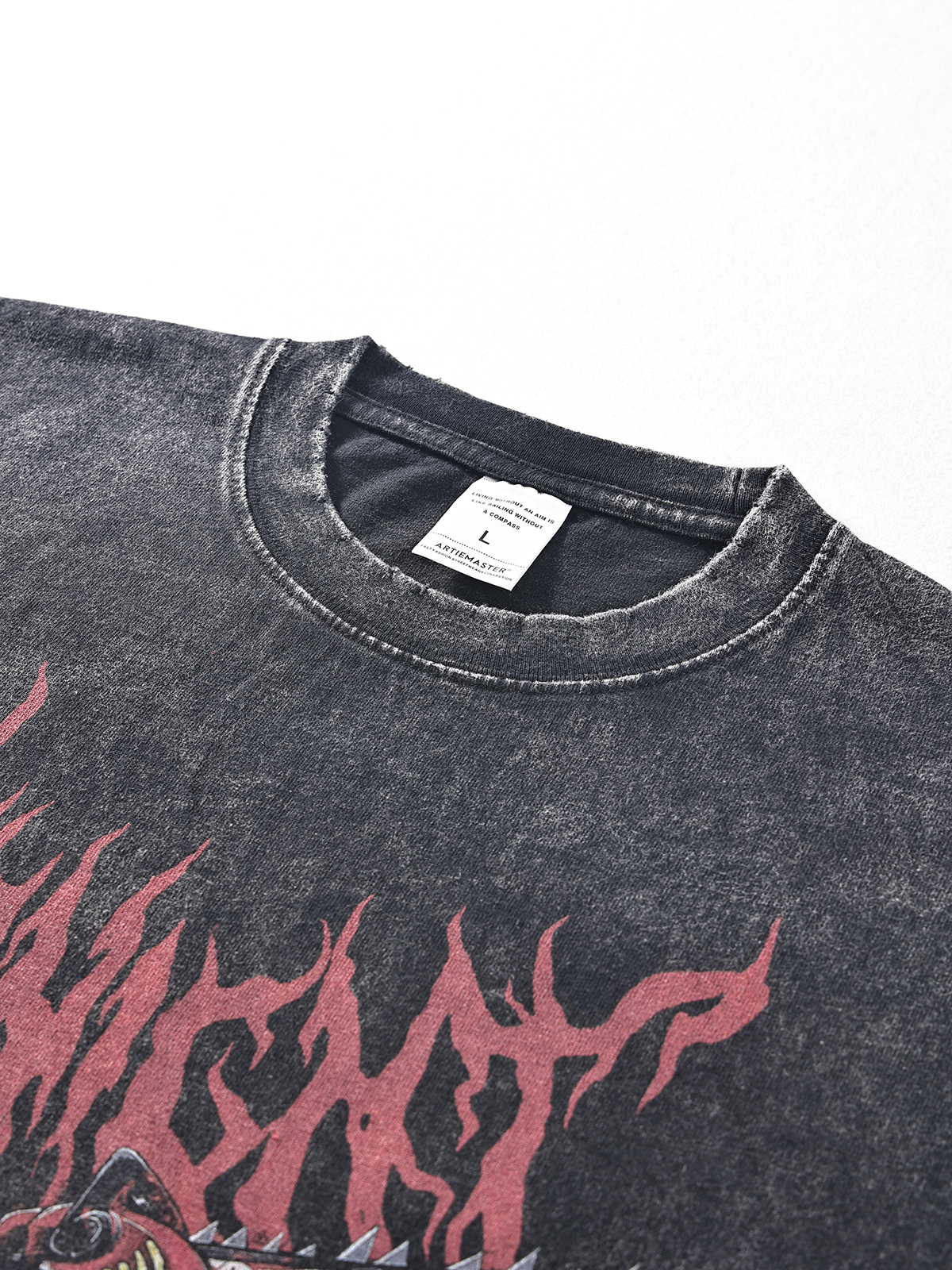 Men's Washed T-Shirt Hip Hop Streetwear Japanese Anime Graphic T Shirt Harajuku Cotton Casual Tshirt new Summer Short Sleeve Tees