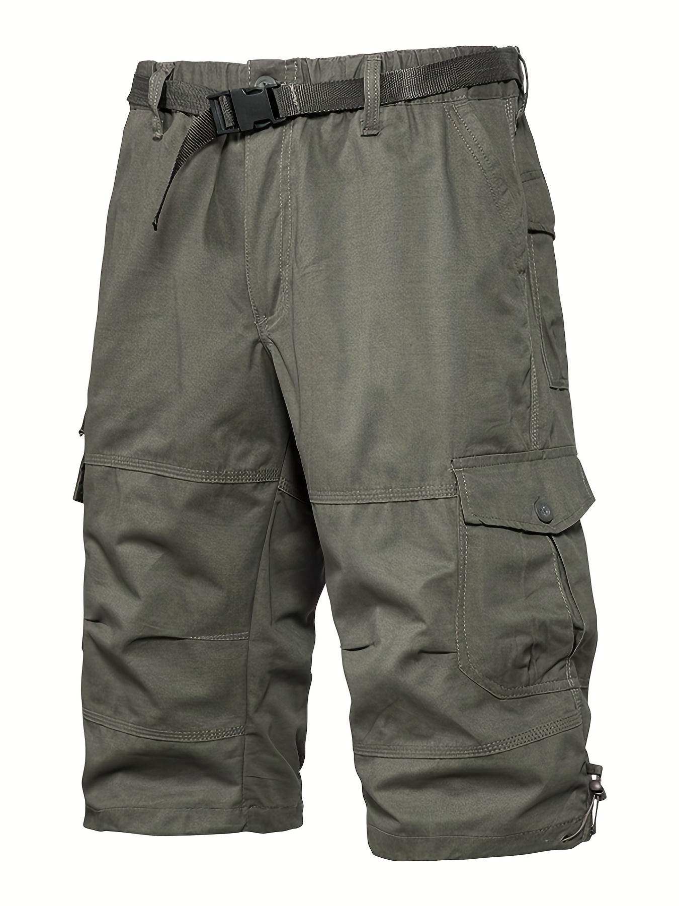 dunnmall Maxct Street Style Men's Casual Cargo Capris Jeans With Pocket, Men's Outfits