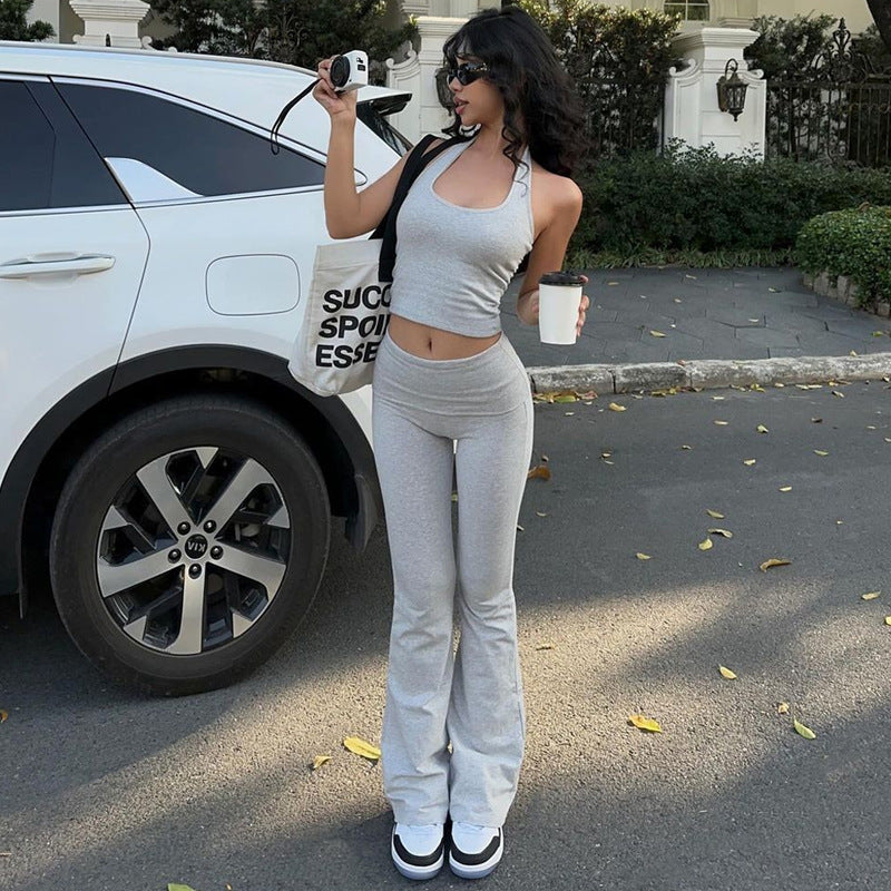 Maxct Sahar High Waist Flare Pants & Top Set