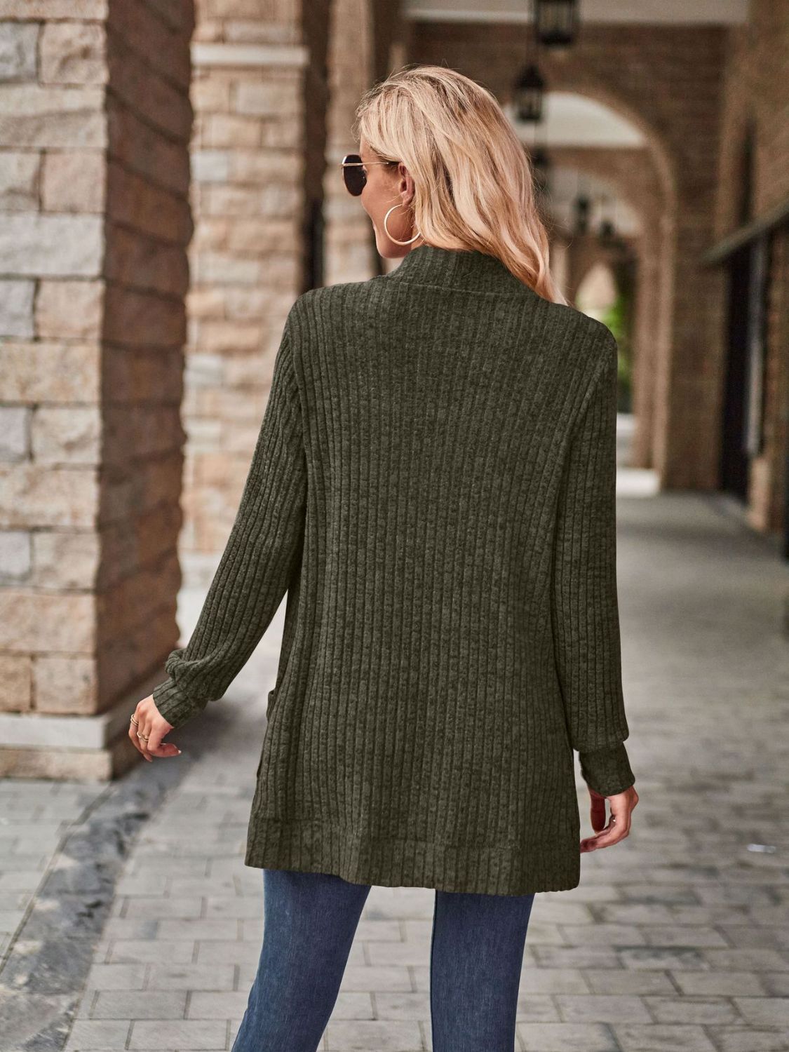 Maxct &Open Front Cardigan with Pockets
