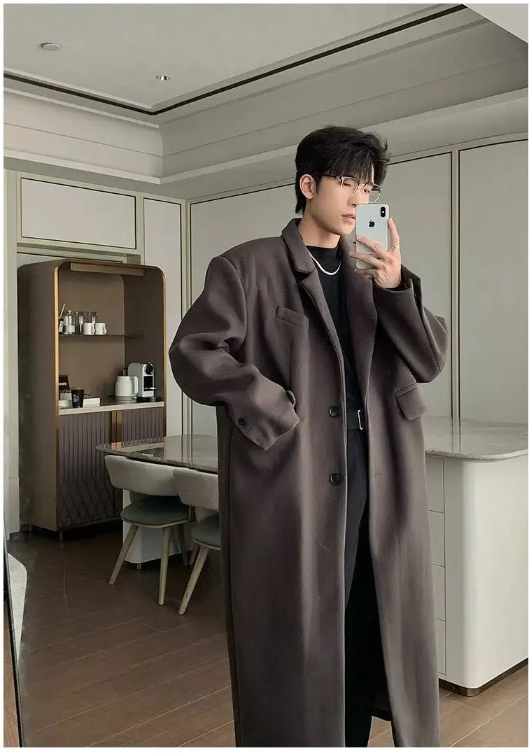 Maxct Mid-length Woolen Trench Coat