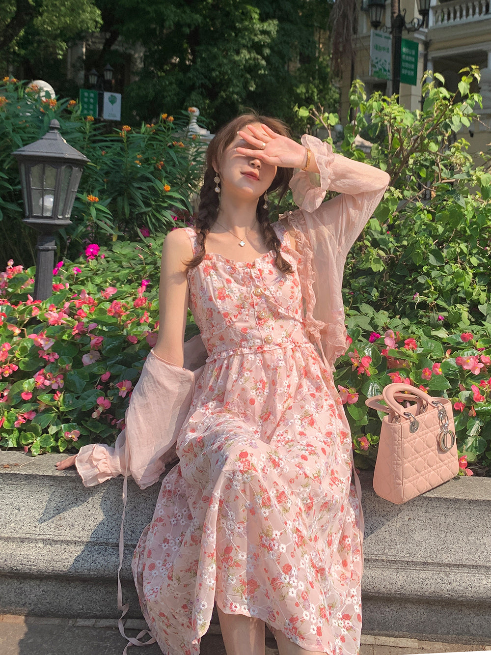 Tea Cup Floral Cami Dress Maxct