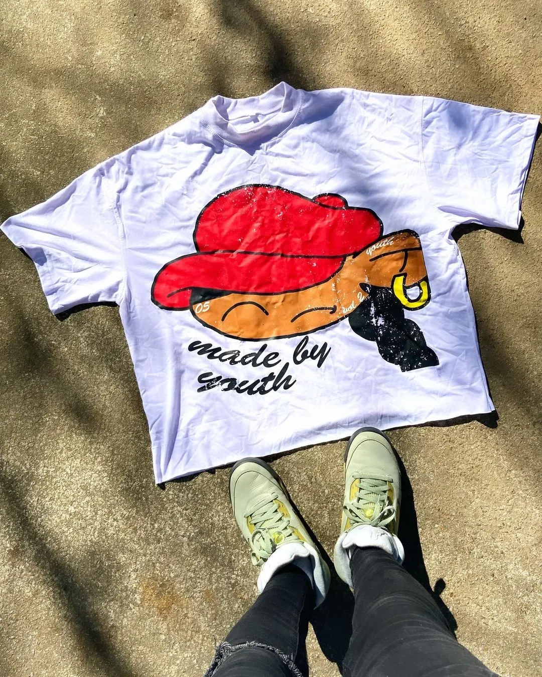 New Retro Men Comic Print Round Neck Cotton Large T-shirt Instagram Fashion Men and Women Harajuku Top graphic t shirts