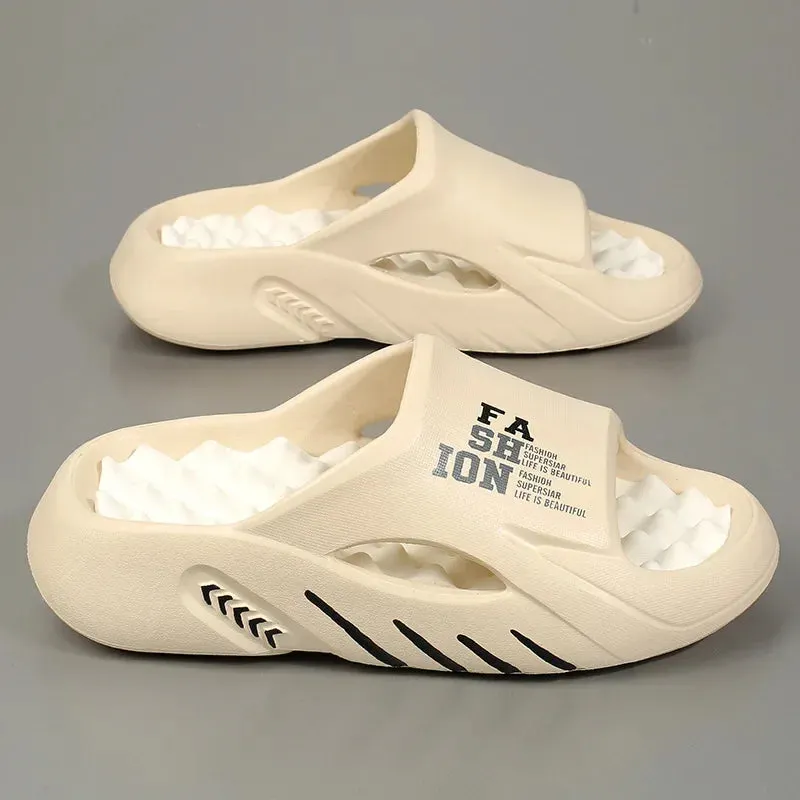 Summer Shoes Indoor Outdoor Soft Sole Slides for Men Maxct
