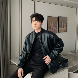 Maxct Black Faux Leather Jacket