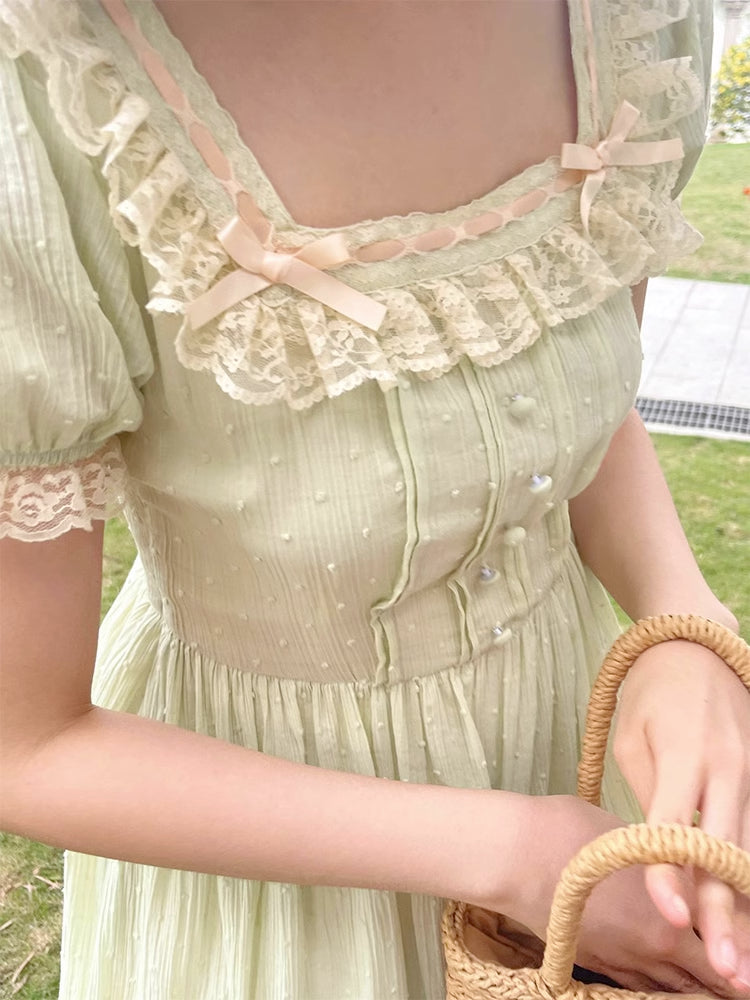 Sorbet Lace Midi Dress Maxct
