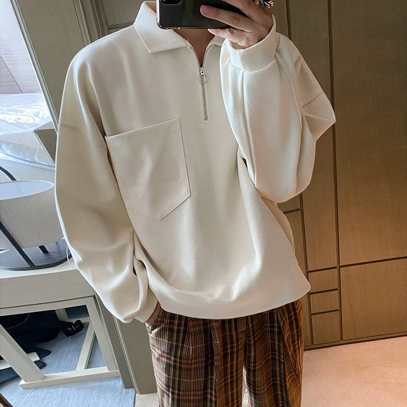 Maxct Kami No.7323 Half Zip-Up Collar Sweater