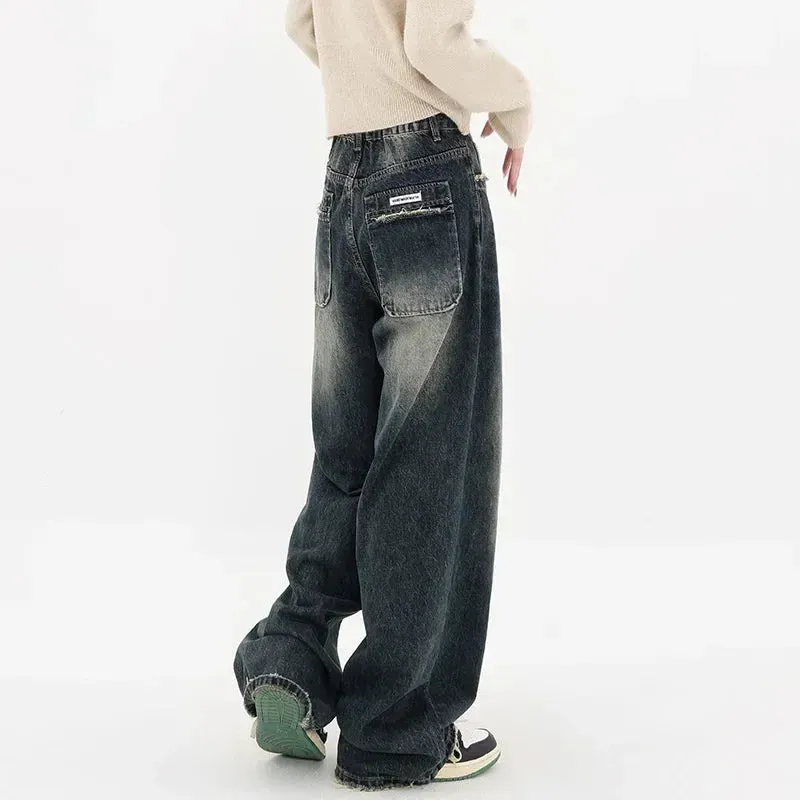 High Waist Wide Leg Denim Trousers for Women Maxct - Image 7