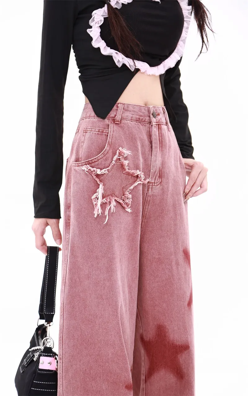 Flared Jeans Thin Retro Mopping Pants