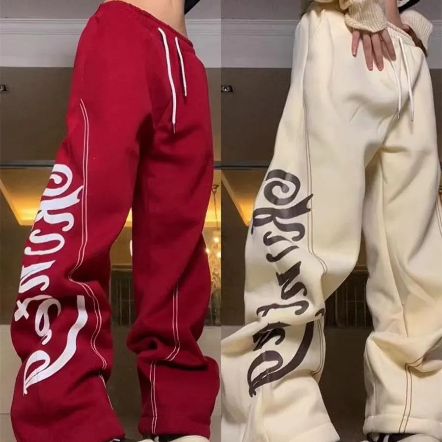 Maxct Stitch Design Logo Baggy Sweatpants